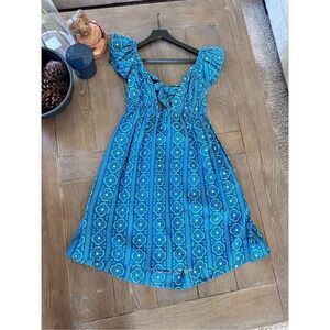 NWT Marigold Everlee Mini Cerulean Dress Size Small